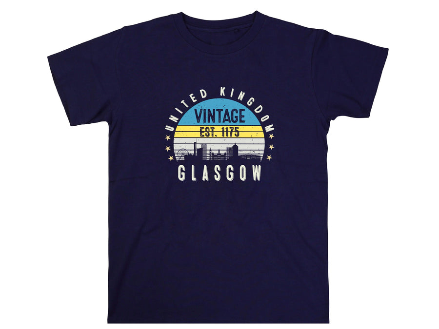 Glasgow Shirt Est. 1175 – Vintage Glasgow United Kingdom Tee – Retro Scottish City Shirt – UK Heritage Gift – Unisex Tra