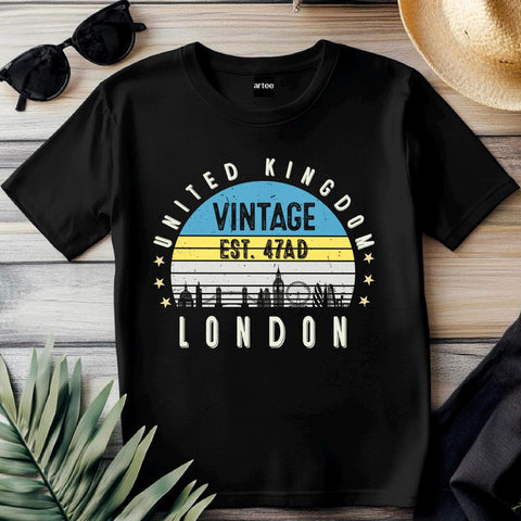 London T-Shirt United Kingdom Est. 47 AD | Vintage UK City Shirt | British Heritage Tee | England Souvenir | Gift for Traveler