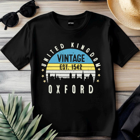 Oxford Shirt, England t-shirt, United Kingdom Vintage Style T-Shirt, Oxford T-Shirt, Vintage 1542 shirt, England gift Shirt