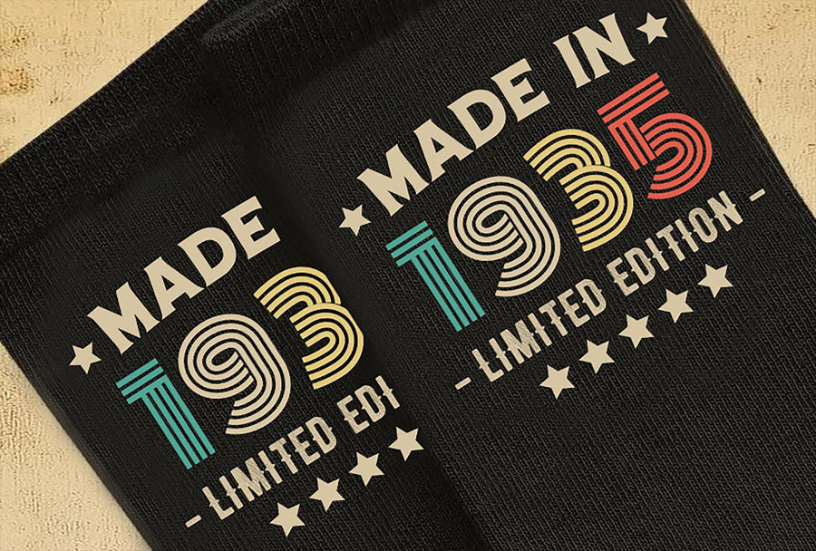 Socks 1935 Limited Edition | Vintage-Inspired Design | Unique Retro Socks Gift | Heritage Style | Made in Small Batch
