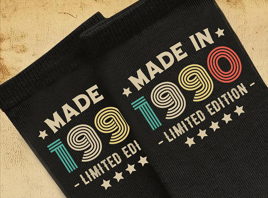 Socks 36th Birthday Gift For Men Or Women | Limited Edition Made In 1990 | 36 Years Old Funny Gift Idea