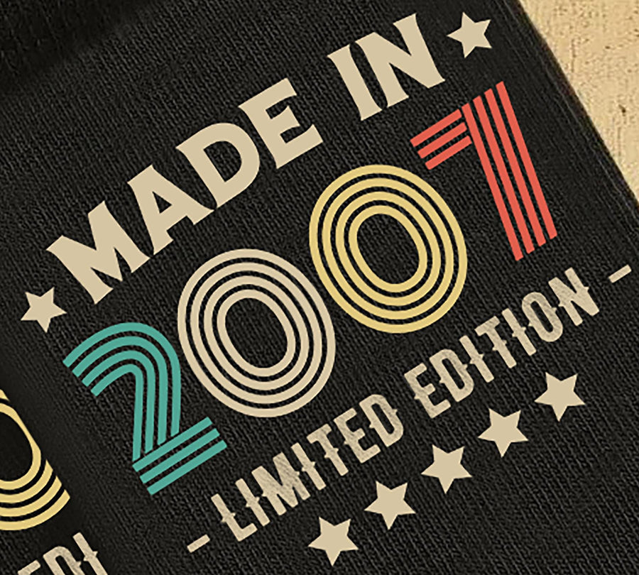 Socks 19th Birthday Gift For Men Or Women | Limited Edition Made In 2007 | 19 Years Old Funny Gift Idea