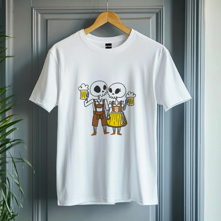 Oktoberfest Funny Skeletons T-Shirt, Beer Festival Shirt, Group Drinking Team Tee, German Beer Lover Shirt, Cheers Hallo