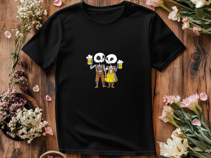 Oktoberfest Funny Skeletons T-Shirt, Beer Festival Shirt, Group Drinking Team Tee, German Beer Lover Shirt, Cheers Hallo