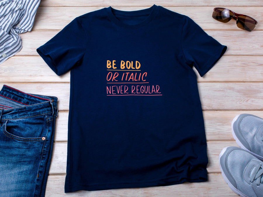 Graphic Designer T-Shirt, Bold Typography Tee