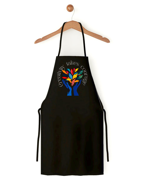 Creativity Takes Courage Apron – Artist Apron for Men & Women, Art Teacher Gift, Henri Matisse Inspired Painting Apron