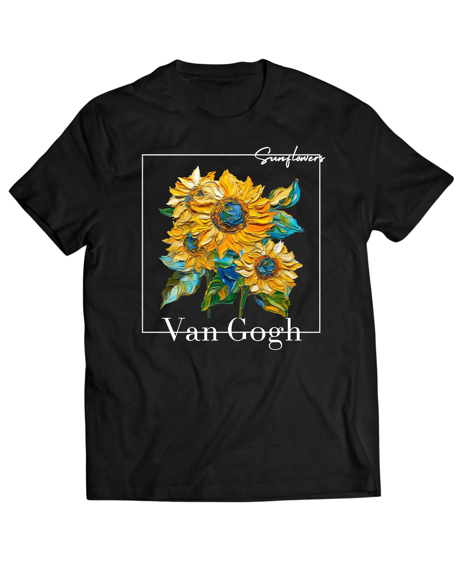 Van Gogh Sunflowers T‑Shirt – Vintage Sunflowers Art Tee for Men & Women, Vincent Van Gogh Painting Shirt