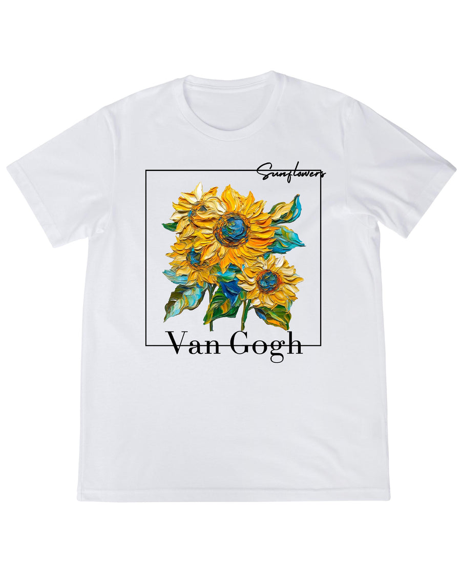 Van Gogh Sunflowers T‑Shirt – Vintage Sunflowers Art Tee for Men & Women, Vincent Van Gogh Painting Shirt