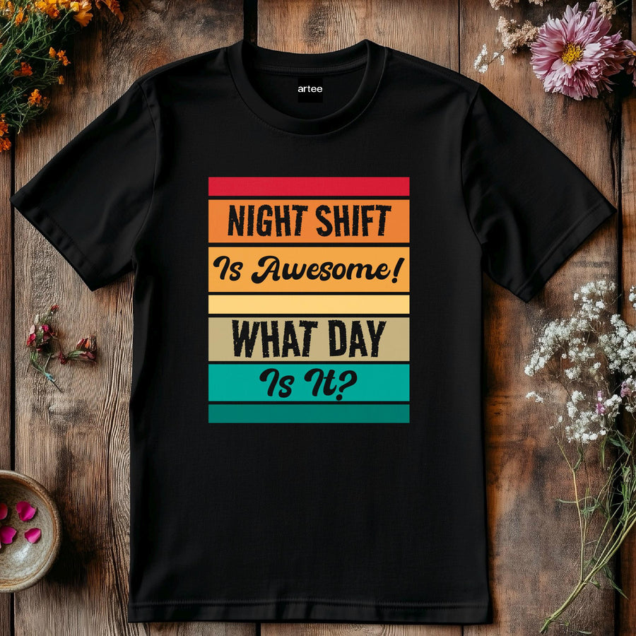 Funny Night Shift Nurse T-Shirt – Healthcare Hero Tee
