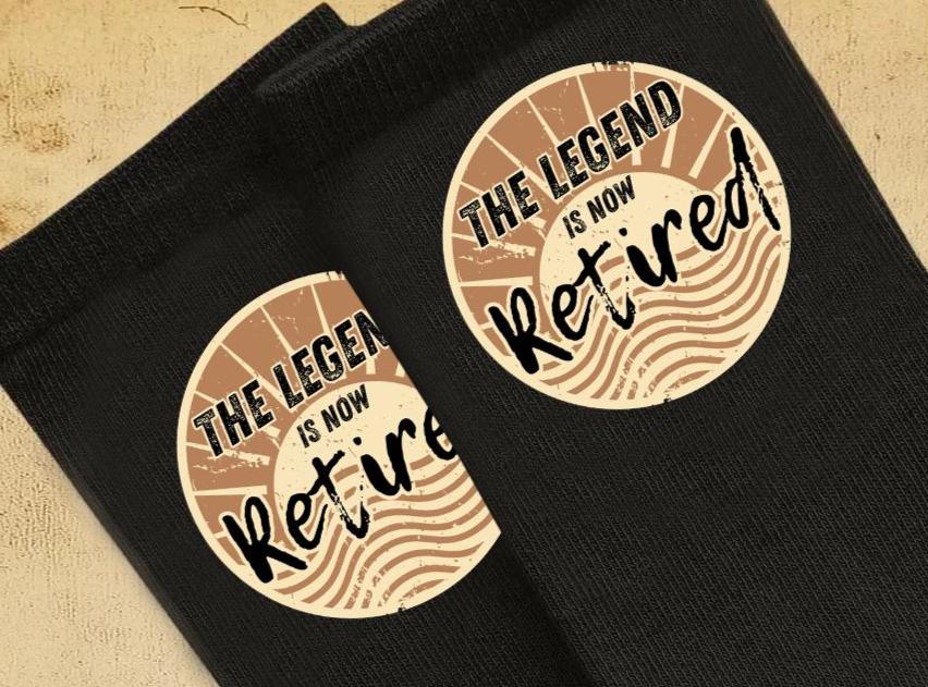 Officially Retired Socks – Funny Retirement Gift for Men & Women | Retirement Socks | Leaving Present | Happy Retirement
