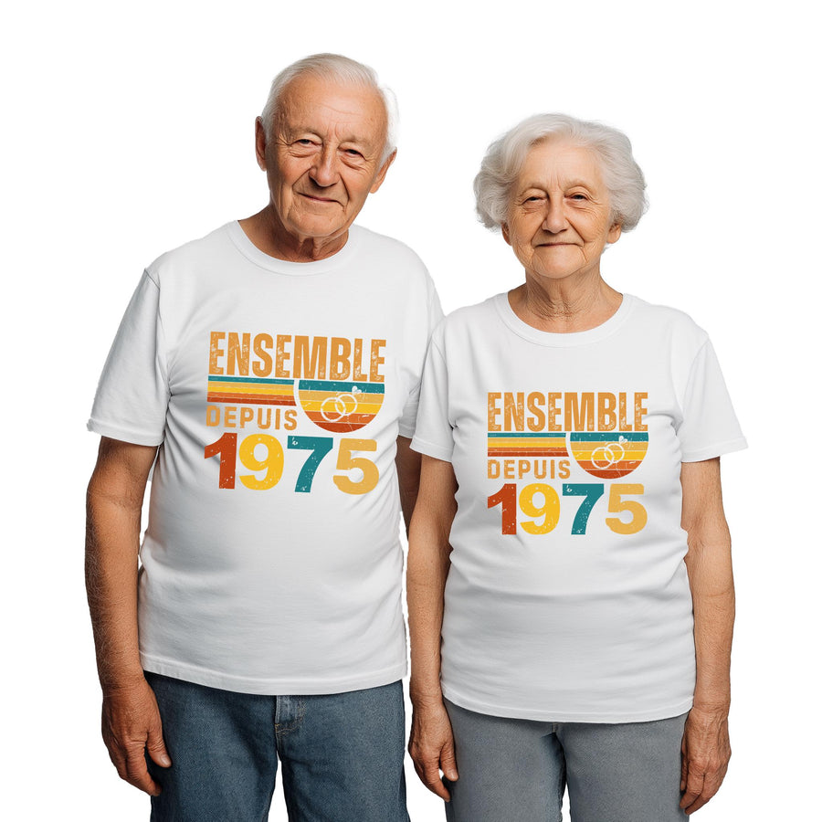 Cadeau 50 ans de mariage, 50e anniversaire, cadeau anniversaire 1975, noces d’or, cadeau noces d’or, cadeau 50e annivers