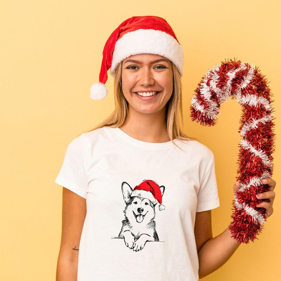 Corgi Dog Christmas T Shirt | Cute Corgi Xmas Tshirt | Funny Holiday Shirt For Dog Lovers | Christmas Gift For Men Women