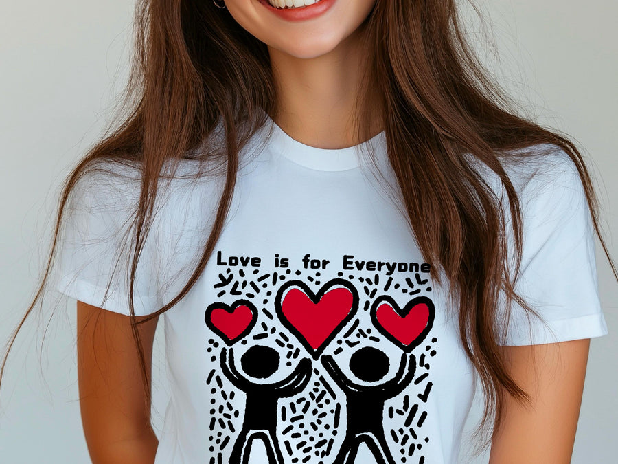 Keith Haring Inspired T-Shirt – Love is for Everyone Pop Art Tee