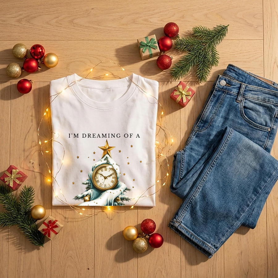 I’m Dreaming of a White Christmas T-Shirt – Festive Holiday Tee, Vintage Christmas Shirt, Merry Christmas Top, Cute Xmas