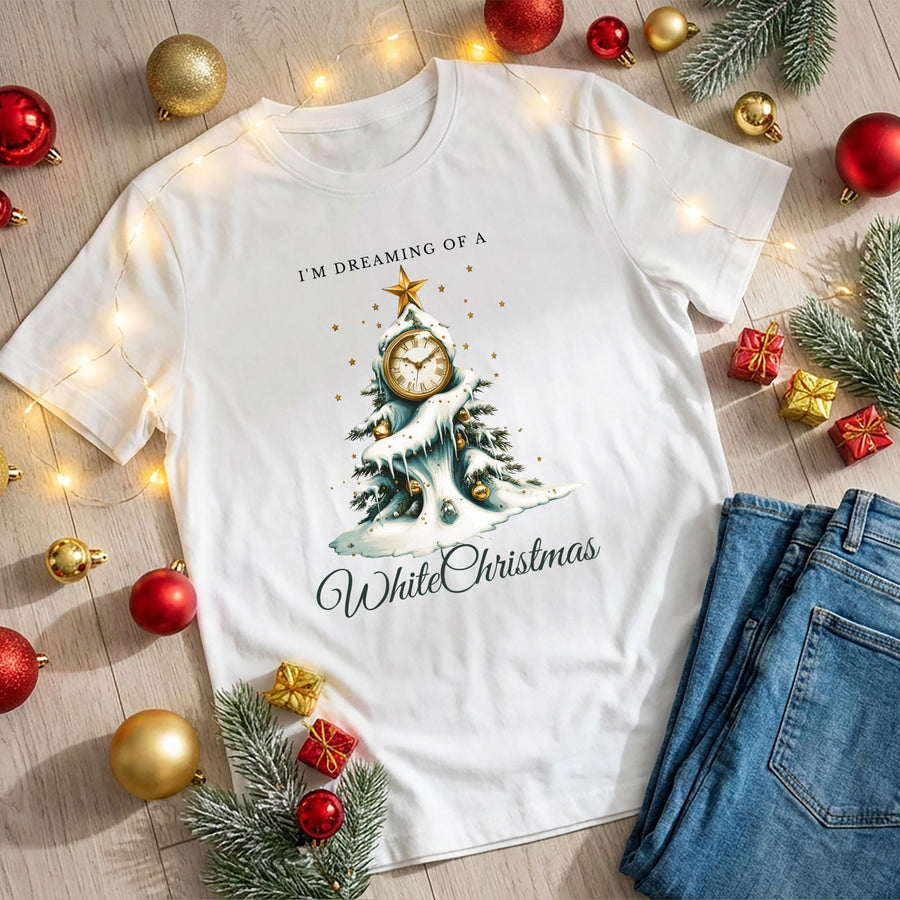 I’m Dreaming of a White Christmas T-Shirt – Festive Holiday Tee, Vintage Christmas Shirt, Merry Christmas Top, Cute Xmas