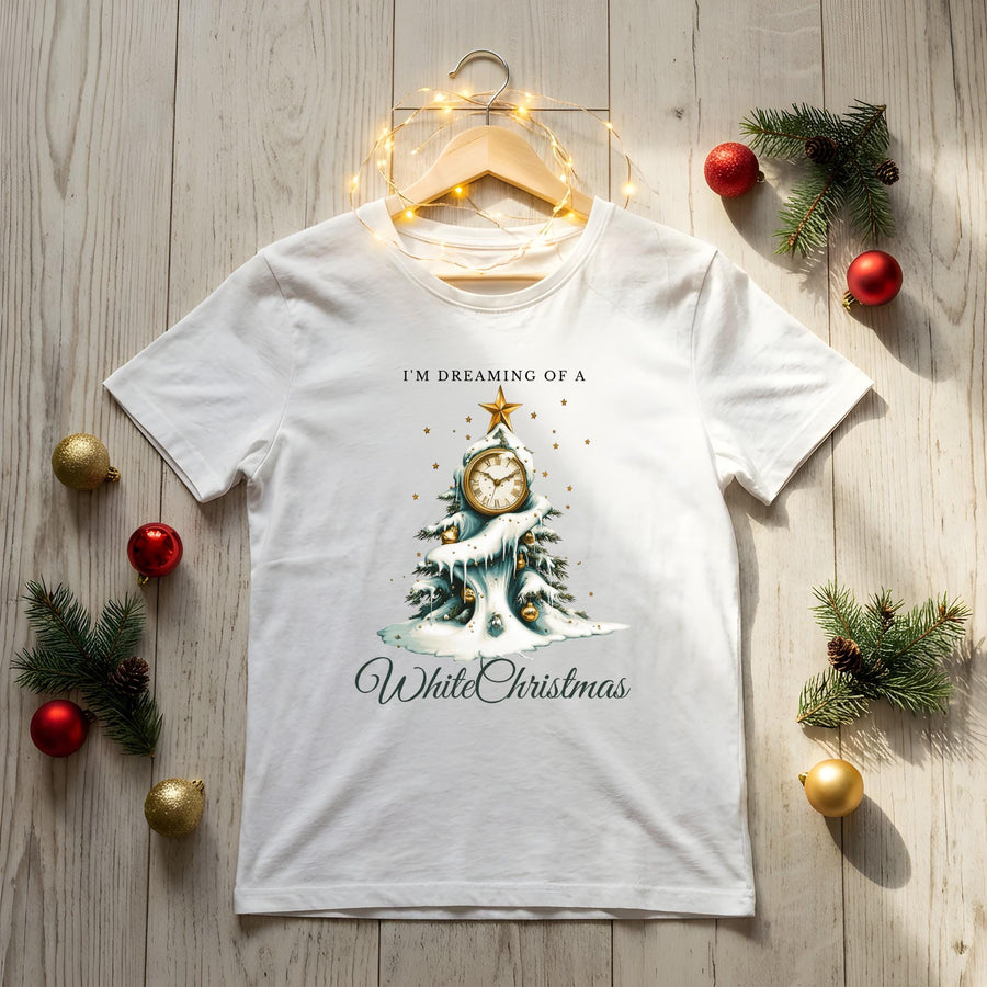 I’m Dreaming of a White Christmas T-Shirt – Festive Holiday Tee, Vintage Christmas Shirt, Merry Christmas Top, Cute Xmas