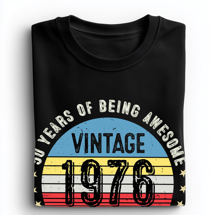 Vintage 1976 50th Birthday T-Shirt | Funny Gift for Dad