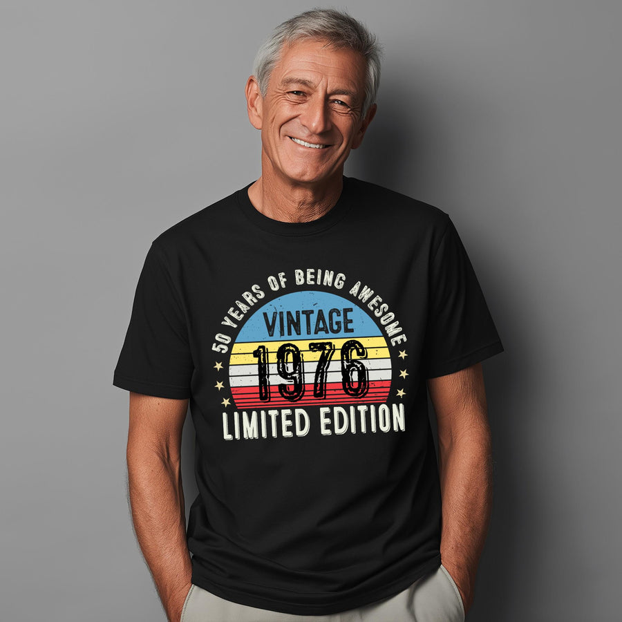 Vintage 1976 50th Birthday T-Shirt | Funny Gift for Dad