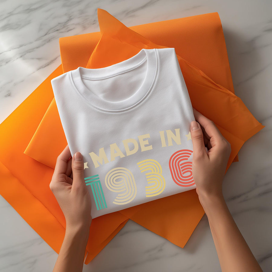 1936 90th Birthday T-Shirt | Funny 90th Gifts for Him and Her | Classic Birthday Shirt for Men and Women