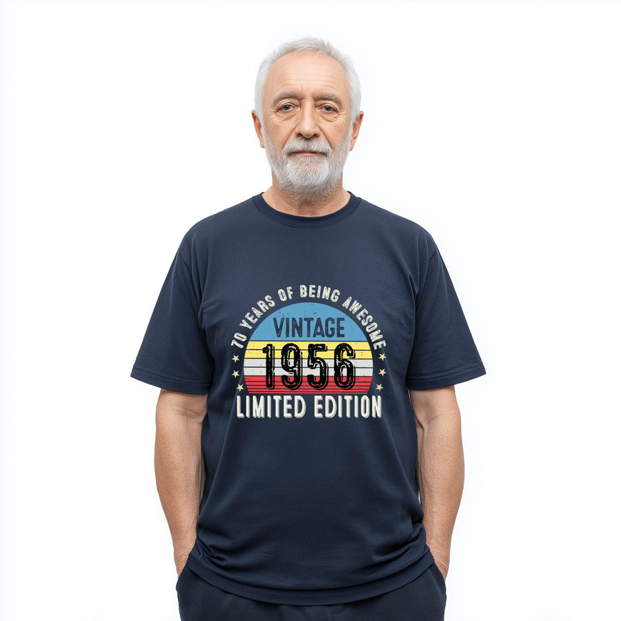 1956 70th Birthday T-Shirt | Funny 70th Gifts for Him and Her | Classic 70th T-Shirt for Men and Women