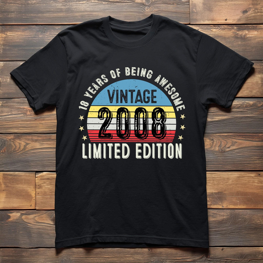 2007 18th Birthday T-Shirt | Funny 18th Gifts for Son, Gifts for Him | Classic 18th T-Shirt for Men