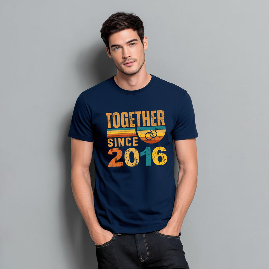 10th Anniversary Matching Couple Shirts, Together Since 2016