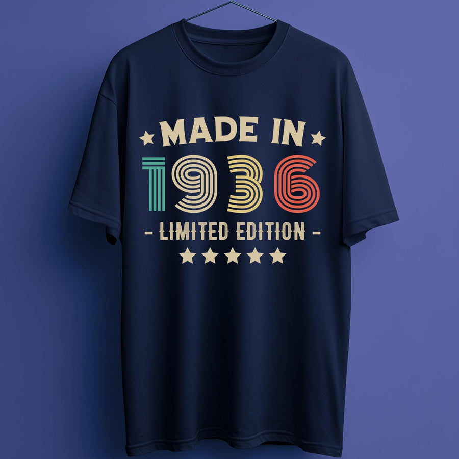 1936 90th Birthday T-Shirt | Funny 90th Gifts for Him and Her | Classic Birthday Shirt for Men and Women