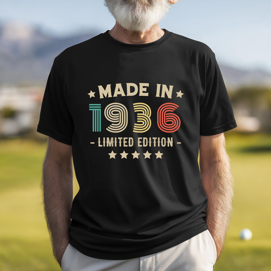 1936 90th Birthday T-Shirt | Funny 90th Gifts for Him and Her | Classic Birthday Shirt for Men and Women