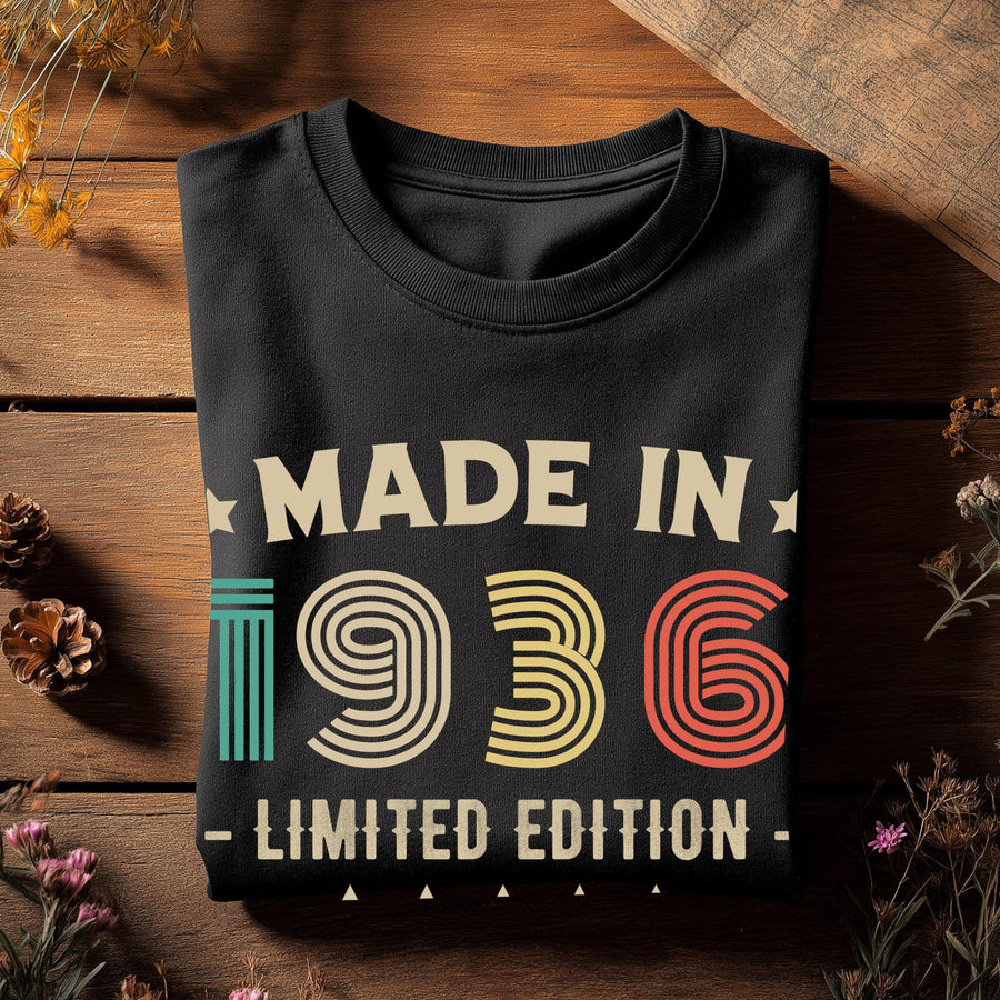1936 90th Birthday T-Shirt | Funny 90th Gifts for Him and Her | Classic Birthday Shirt for Men and Women