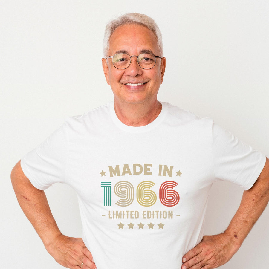 1966 60th Birthday T-Shirt | Funny 60th Gifts for Him and Her | Classic Birthday Shirt for Men and Women