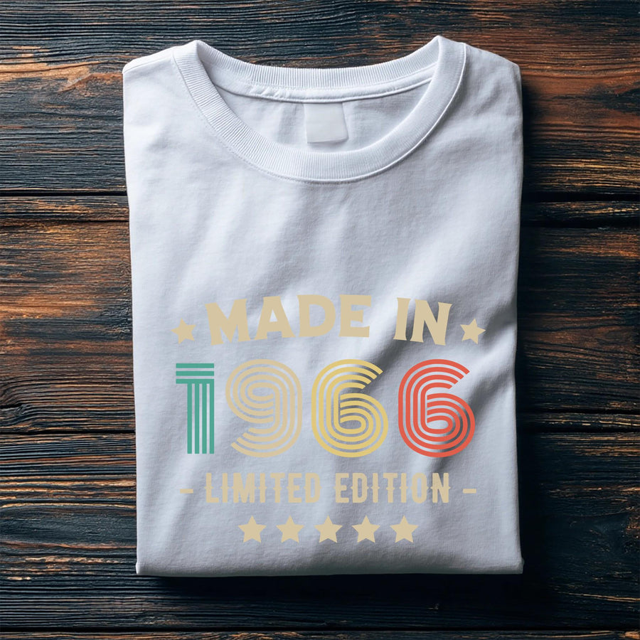 1966 60th Birthday T-Shirt | Funny 60th Gifts for Him and Her | Classic Birthday Shirt for Men and Women