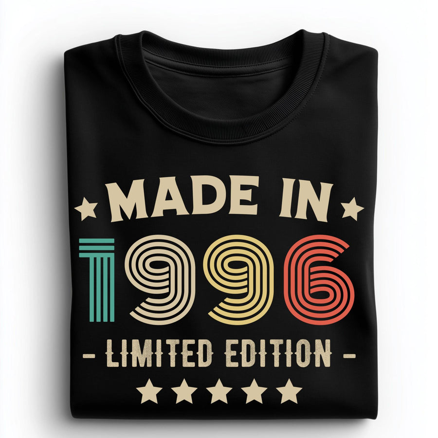 1996 30th Birthday T-Shirt | Funny 30th Gifts for Him and Her | Classic Birthday Shirt for Men and Women