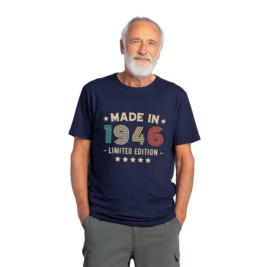 80th Birthday T-Shirt | Vintage 1946 Limited Edition | Funny 80th Gift for Men and Women | Classic 80th T-Shirt for Him