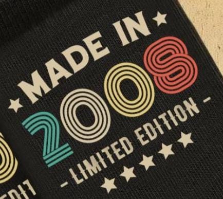 20th Birthday Socks | Limited Edition Made In 2006