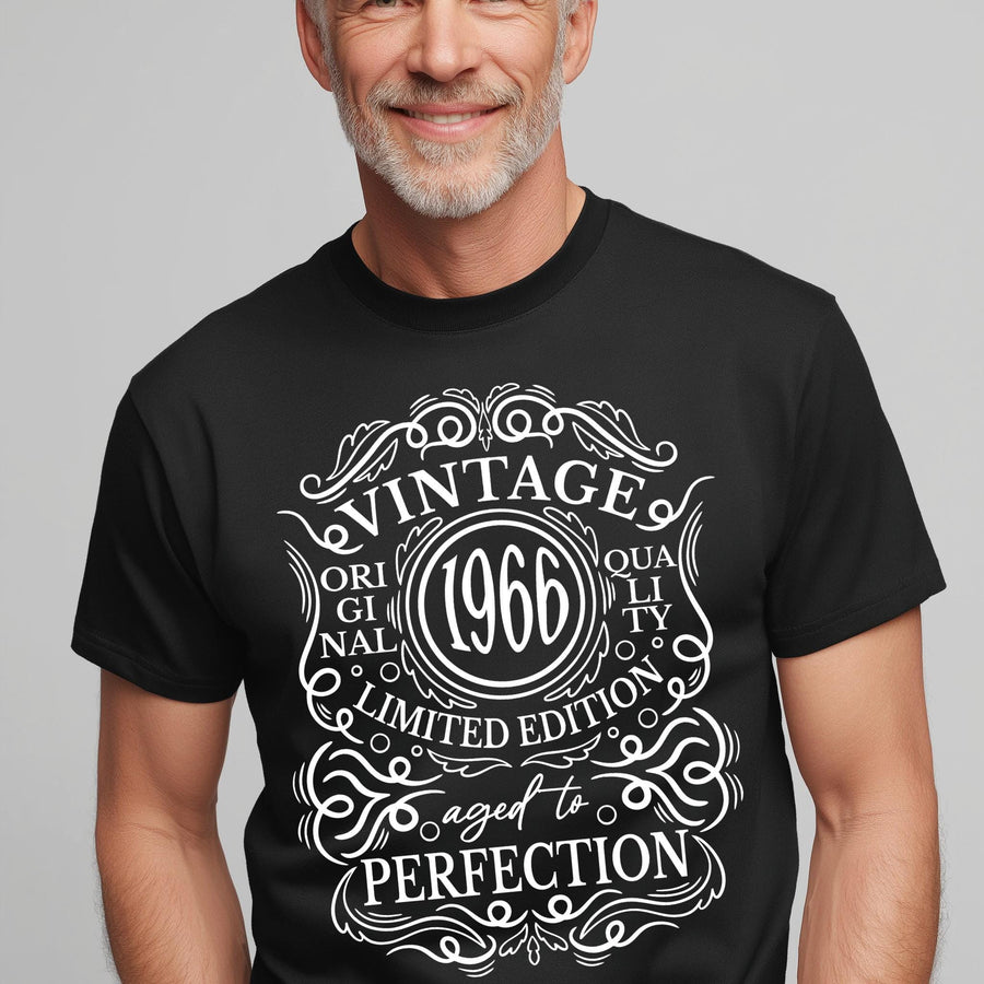 Vintage 1966 T-Shirt | 60th Birthday Gift, Aged to Perfection