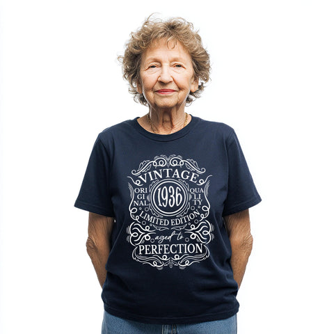 1936 Vintage Original Quality - Limited Edition Aged to Perfection, 90th Birthday T-Shirt, Funny 90th Gift for Dad, 90th Gifts for Men
