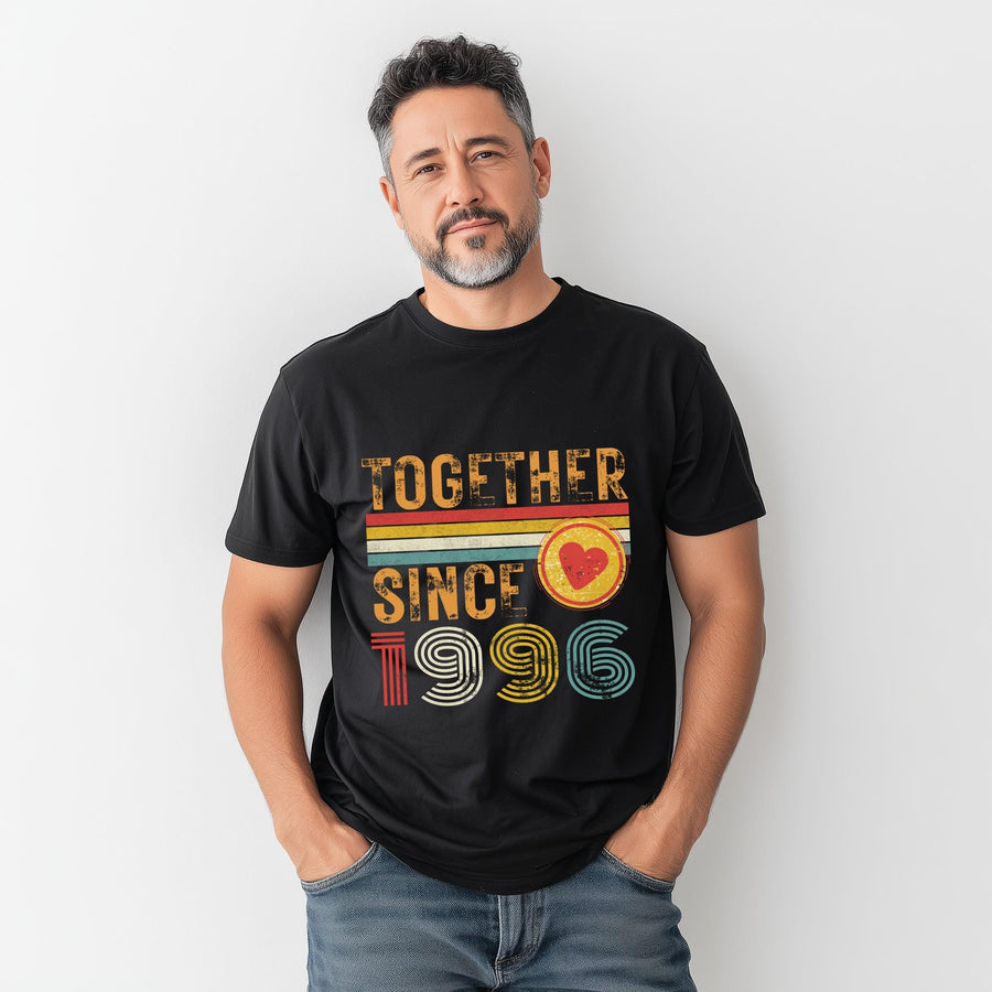 30th Anniversary Matching Couple T-Shirts, Married Since 1996, Pearl Anniversary Gift
