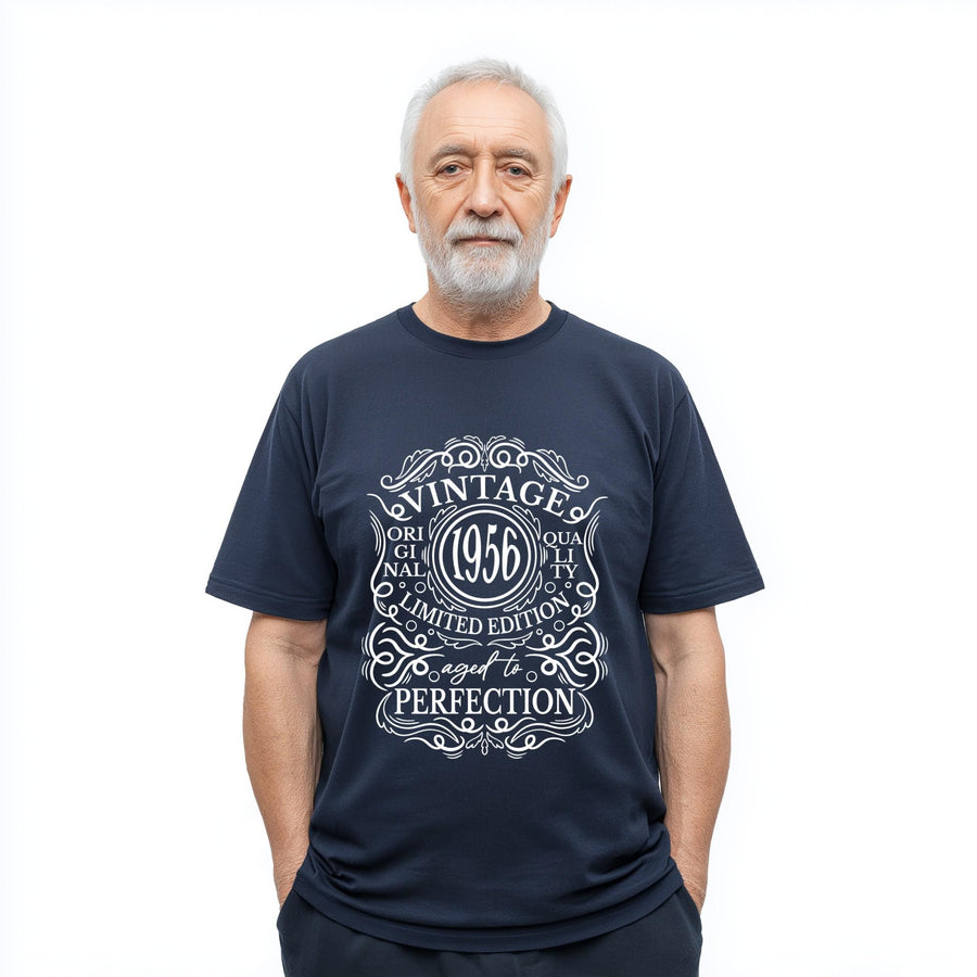 70th Birthday T-Shirt – 1956 Vintage Aged to Perfection