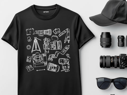 Photographer Shirt | Unique Gifts for Photography Enthusiasts, Travel Apparel & Accessories, Camera Lover Gift Ideas