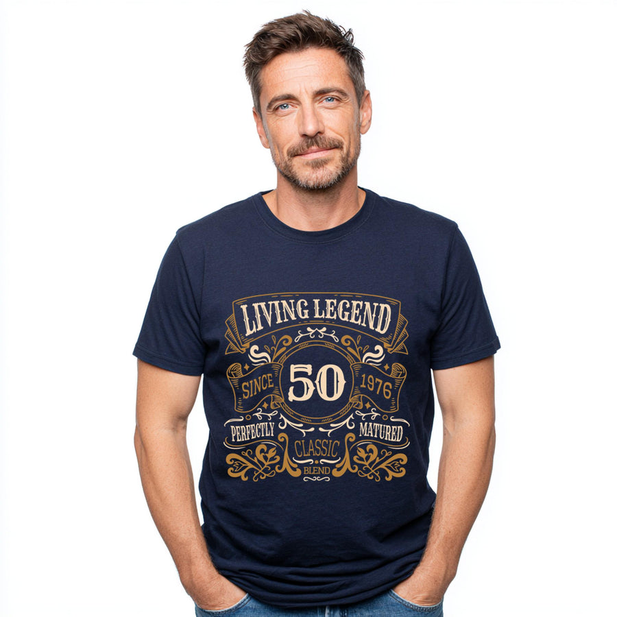 50th Birthday Shirt 1976, Living Legend Since 1976, Vintage Gift, Classic Retro Tee, Unisex