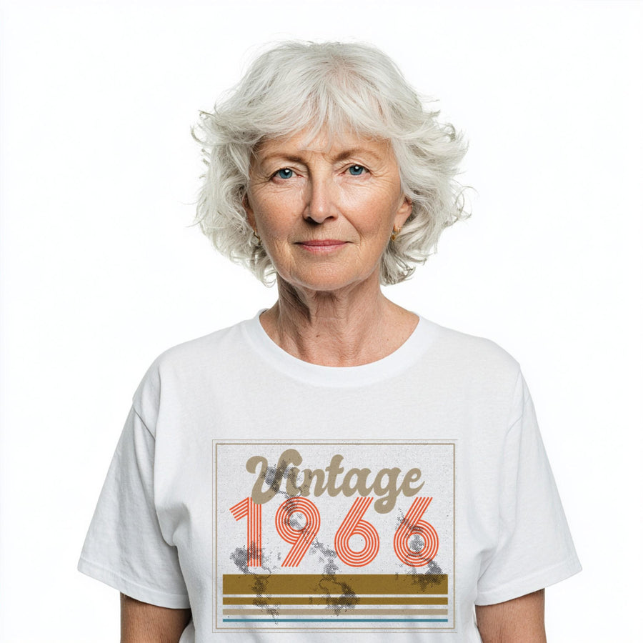 Vintage 1966 Shirt, 60th Birthday Gift, Born in 1966 T-Shirt, Retro Vintage Tee, Classic Year Shirt, Unisex