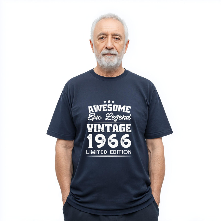 60th Birthday Gift 1966, Born in 1966 Shirt, Vintage 1966 T-Shirt, Gift for 60 Year Old, Epic Legend Tee
