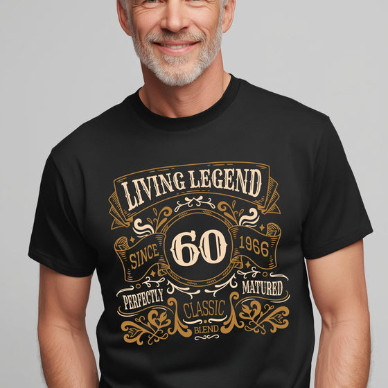 60th Birthday Gift 1966, Living Legend Since 1966 Shirt, Born in 1966 Tee, Vintage 1966 T-Shirt, Classic Birthday Gift