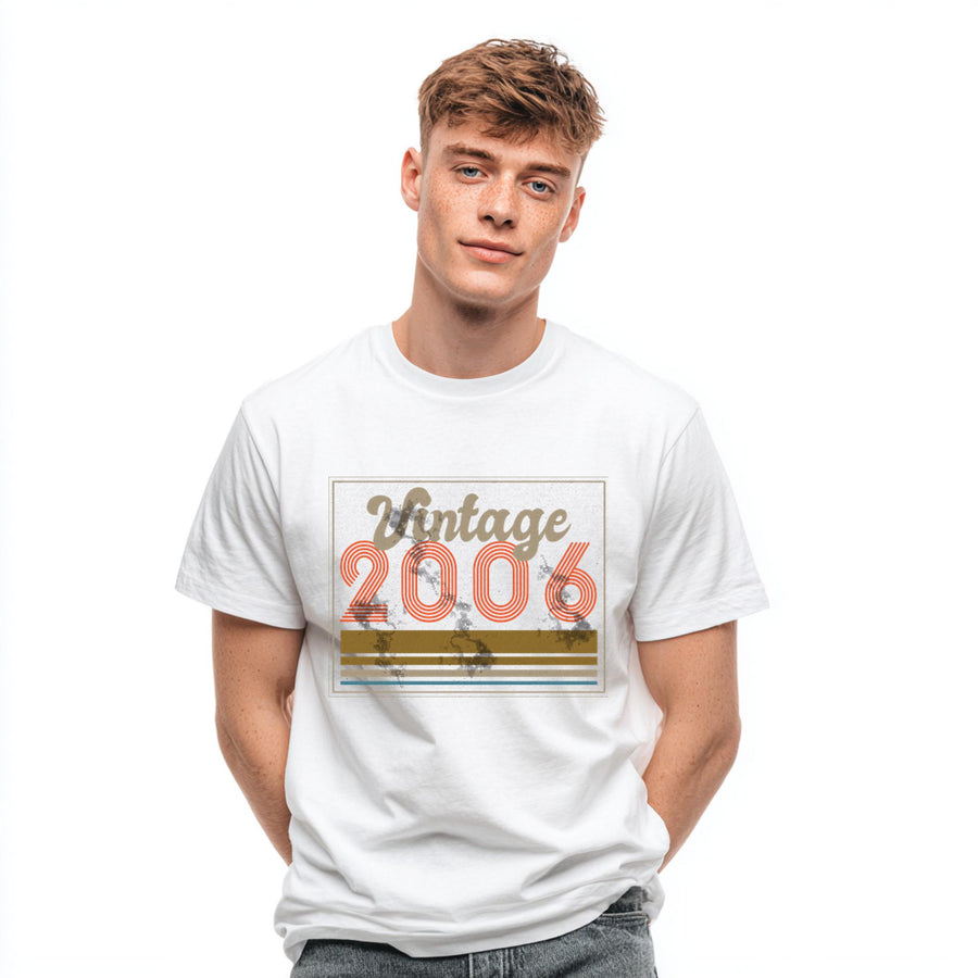 Vintage 2006 T Shirt, 18th Birthday Gift, Born 2006 Tee, Unisex Retro Birthday Shirt, 18 Year Old Gift Idea
