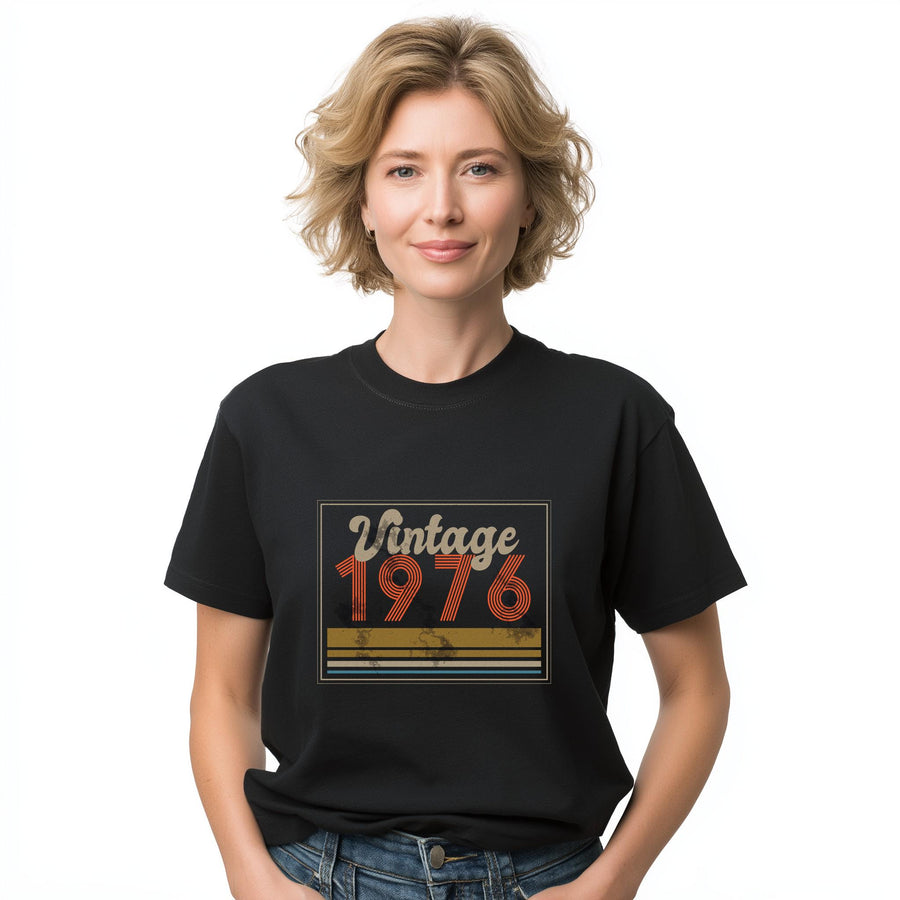 Vintage 1976 T Shirt, 50th Birthday Gift, Born 1976 Tee, Retro Birthday Shirt, Unisex Gift for 50 Year Old