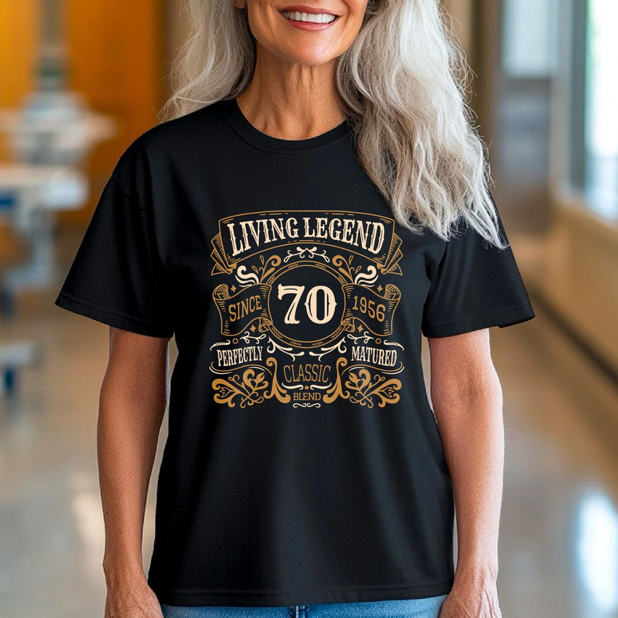 70th Birthday Gift 1956, Living Legend Since 1956 Shirt, Born in 1956 Tee, Vintage 1956 T-Shirt, Classic Birthday Gift