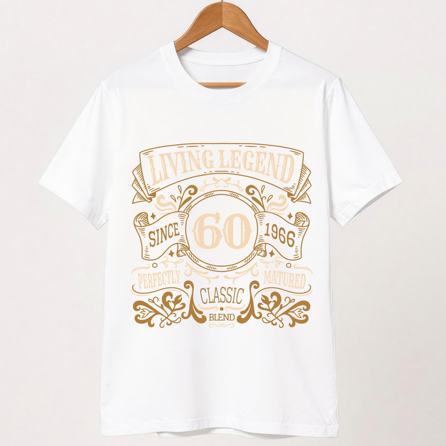 60th Birthday Gift 1966, Living Legend Since 1966 Shirt, Born in 1966 Tee, Vintage 1966 T-Shirt, Classic Birthday Gift