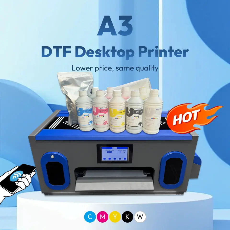 Desktop DTF Printer 30cm | 1 Print Heads F1080 | 5 Colours | KEDITEC by DTF.UK