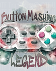 Button Mashing Legend Joystick-Watercolor - Fathers Day