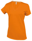 Ladies' short-sleeved V-neck T-shirt